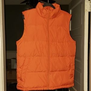 Lands End Orange down vest